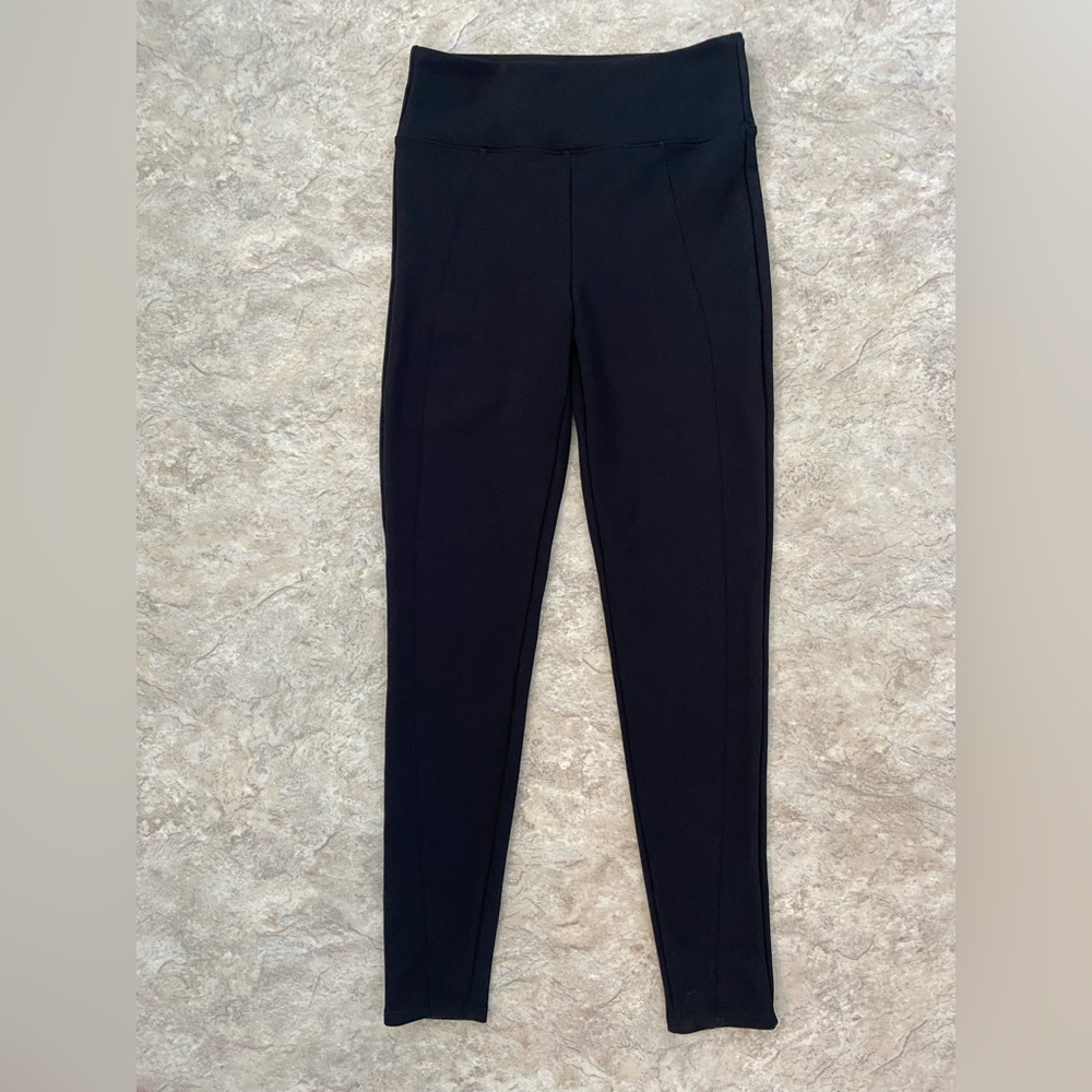 Spanx Assets Ponte Shaping Leggings Black Women's Size Large - Picture 3 of 7